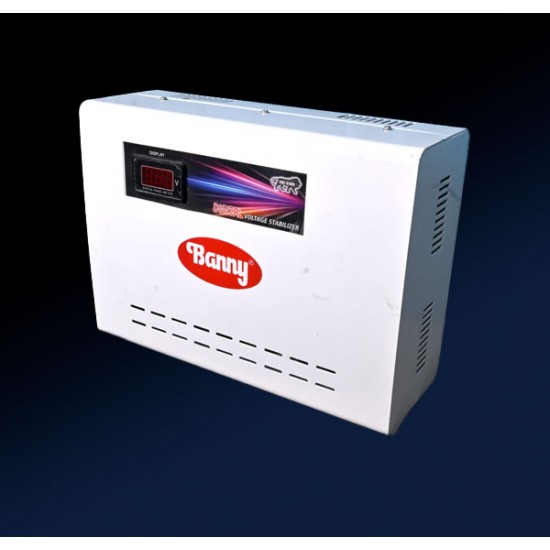 4 KVA (130v-300v)  (Grey) AC 1.5 Ton Voltage Stabilizer Banny Products SP017