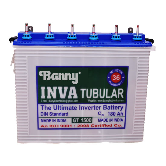 Banny Products Tubular Battery 180 Ah Battery for Inverter
