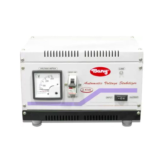 2 KVA (90v-300v)  (Grey) Voltage Stabilizer Banny Products SP04